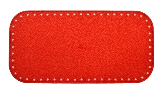 картинка дно из экокожи для сумки в наличии, купить в интернет-магазине донышко для вязаной сумки, цвет: красный