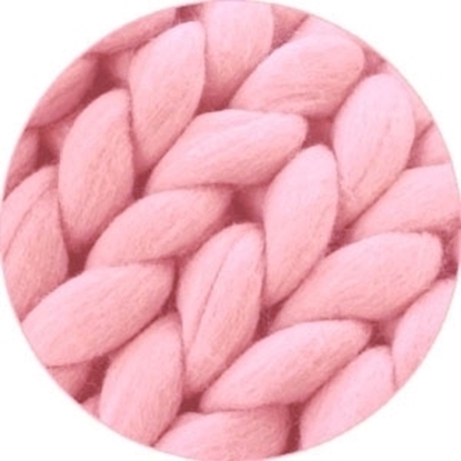 картинка мериноса толстая шерсть для пледов, цвет: розовый