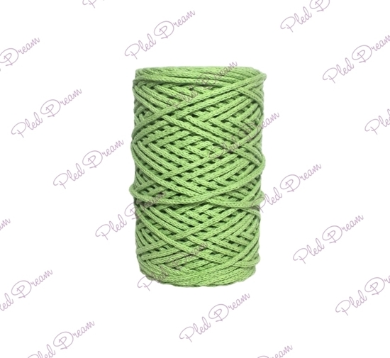 картинка хлопковый шнур, шнур  из хлопка Dream Cord  для макраме, цвет: олива, толщина 3мм,