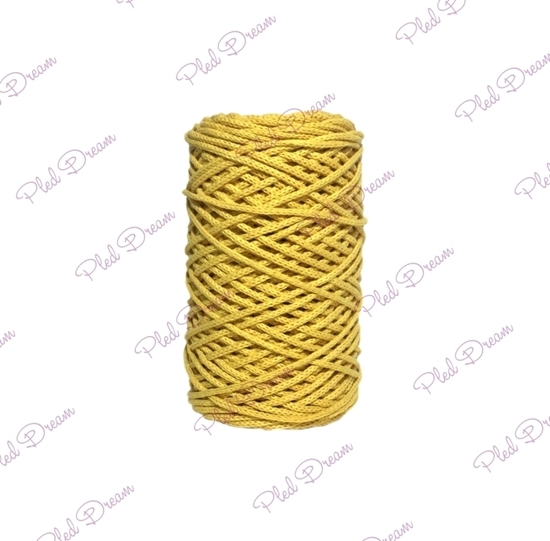 картинка хлопоквый шнур для вязания,  цвет: горчица, шнур из хлопка, Dream Cord