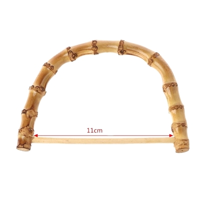 картинка ручки из бамбука для вязаных сумок, бамбуковая ручка для авоськи