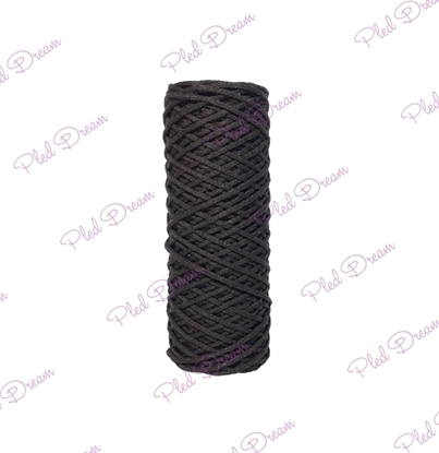 картинка хлопковый шнур Dream Cord, шнуры для вязяния, цвет: черный