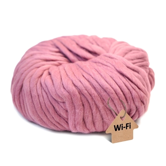 Пряжа крупная WI-FI для шапок, цвет: пыльная роза в магазине Pled  DreamИнтернет магазин пряжи и товаров для рукоделия.