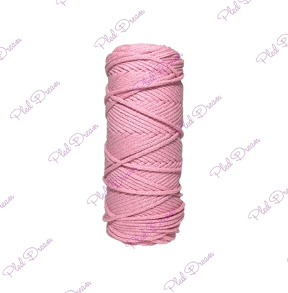 картинка вязаная сумка из шнура, купить с доставкой шнур Dream Cord из хлопка для вязания, цвет: светло-розовый