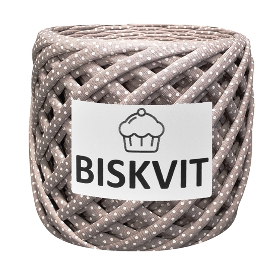 картинка трикотажная пряжа Biskvit (Бисквит) оттенок какао с молоком в наличии