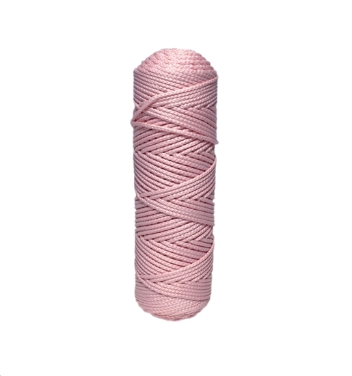 картинка заказать шнур для вязания полиэфирный 3 мм цвет пудра светло-розовый недорого