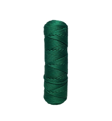 картинка шнур полиэфирный 3мм цвет изумруд для вязания крючком и макраме в наличии недорого