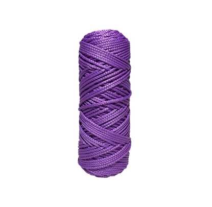 картинка купить шнуры полиэфирные 3 мм для макраме цвет фиолетовый в наличии недорого с доставкой по Москве