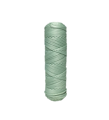 картинка купить в Москве полиэфирный шнур для вязания крючком цвет мятный серо-зеленый