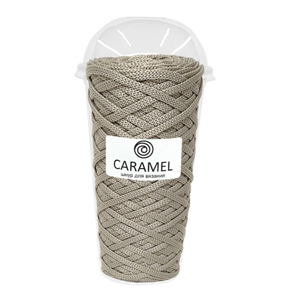 картинка шнур полиэфирный Caramel  ( Карамель) в наличии цвет: пралине купить недорого с доставкой по Москве