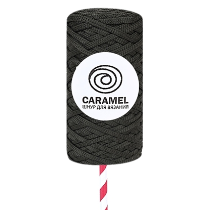 картинка шнур полиэфирный Caramel (Карамель) 5 мм  купить недорого цвет: спаржа