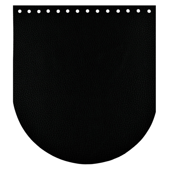 крышка для вязаного рюкзака из экокожи цвет черный в наличии недорого