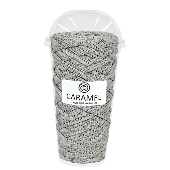 картинка шнур полиэфирный Caramel (Карамель) 5 мм в наличии цвет: светло-серый, Кельн