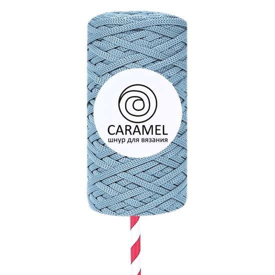 картинка полиэфирный шнур Карамель (Caramel) , цвет: скай, быстрая доставка по Москве