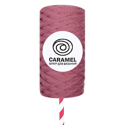 картинка шнур Caramel полиэфирный шнур 5мм цвет сухая роза в наличии по выгодной цене с доставкой по России