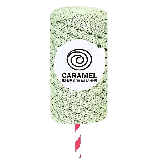 картинка полиэфирный шнур Caramel (карамель) цвет: фисташка в наличии недорого с доставкой