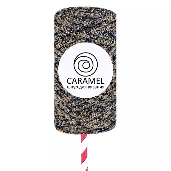 картинка шнур Caramrl (Карамель) микс 1 лимитированная серия . полиэфирный шнур 5мм