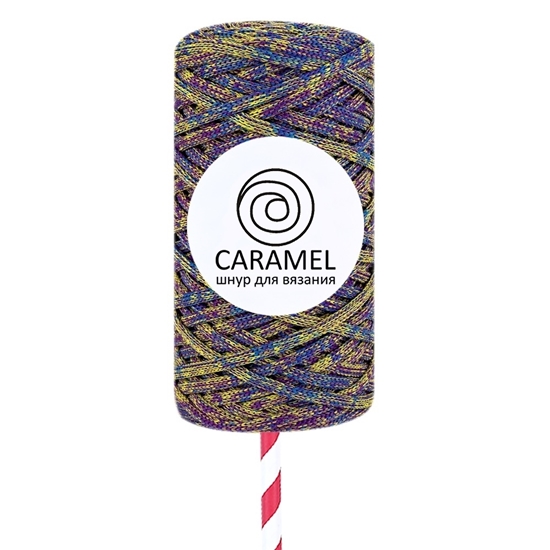 картинка недорого полиэфирный шнур Caramel (Карамель) микс 21 в наличии