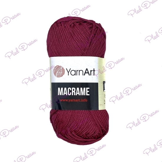картинка полиэфирный шнур YarnArt Macrame 145 цвет:  бордовый  шнур для макраме