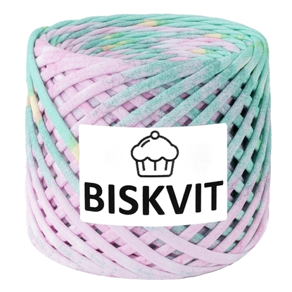 картинка трикотажная пряжа Бисквит (Biskvit) цвет: кэнди, лимитированная серия пряжа из хлопка