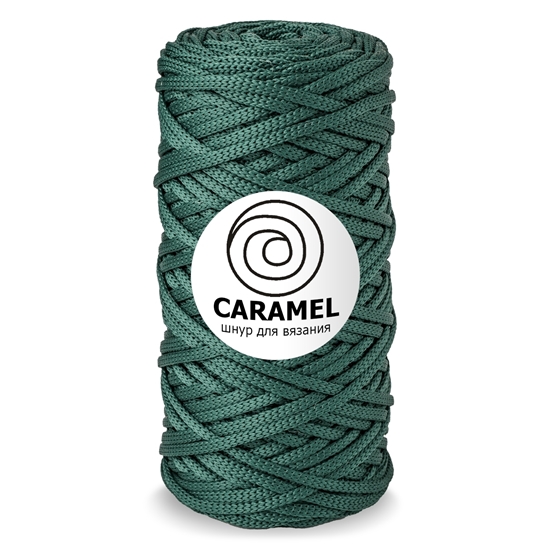 картинка шнур полиэфирный Карамель (Caramel) 5 мм, цвет: можевельник