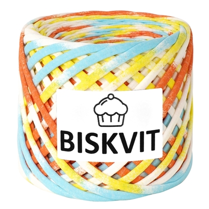картинка  трикотажная пряжа Бисквит (biskvit)  в наличии недорого, цвет: малибу лимитрованная серия