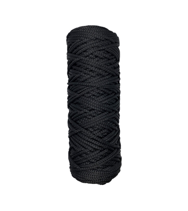 картинка шнур полиэфирный 3мм цвет: черный, блэк в наличии