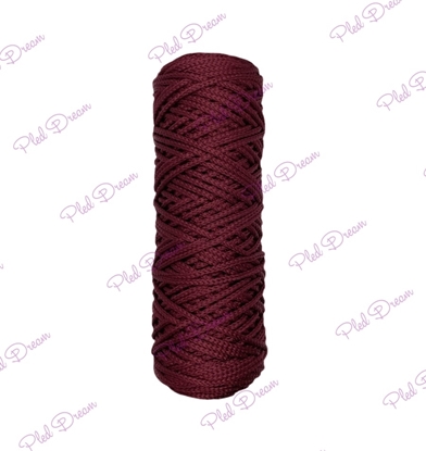 картинка полиэфирный шнур 3 мм , цвет: бордо, марсала, вишня в наличии