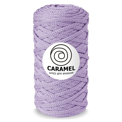 картинка шнур полиэфирный Caramel (Карамель), 5 мм, цвет: сирень, шнур для вязания крючком