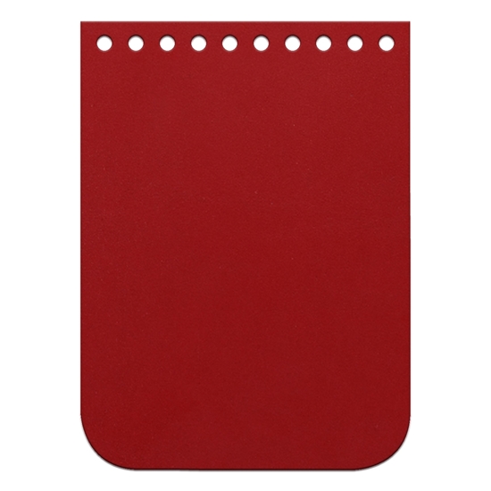 картинка крышка-клапан из натуральной кожи для мини-сумочки из полиэфирного шнура, размер:11х15см, цвет: красный, red hot
