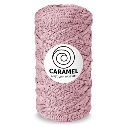 картинка заказать полиэфирный шнур Caramel для вязания крючком цвет: пыльная роза в наличии недорого