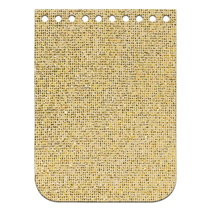 картинка фурнитура для вязания мини-сумочки из трикотажной пряжи и шнура, крышка-клапан из экокожи, цвет: diamond gold