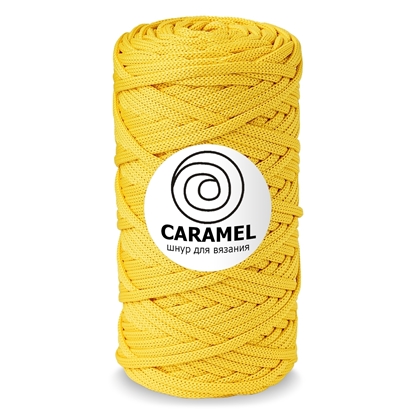 картинка шнур полиэфирный 5мм Caramel в наличии по выгодной цене с доставкой цвет: банан