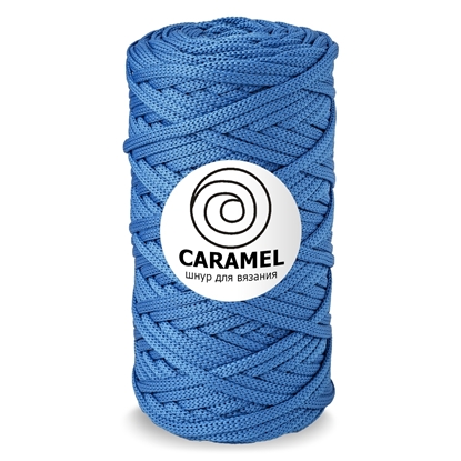 картинка изображение купить недорого шнуры Caramel для вязания и макраме , цвет: васильковый , яркий синий