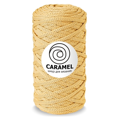 картинка шнур полиэфирный Caramel Карамель цвет: голд, официальный представитель. В наличии по лучшей цене.
