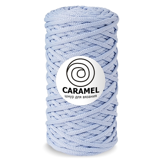 картинка шнур для вязания крючком 5 мм, шнур полиэфирный Caramel (Карамель) цвет колокольчик в наличии по низкой цене