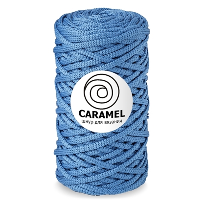 картинка купить недорого полиэфирный шнур для вязания и макраме. шнур в наличии Caramel (Карамель) цвет: лазурный