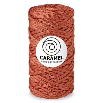 картинка полиэфирный шнур Caramel (Карамель)  5мм, цвет: маракуйя , официальный представитель, в наличии с доставкой
