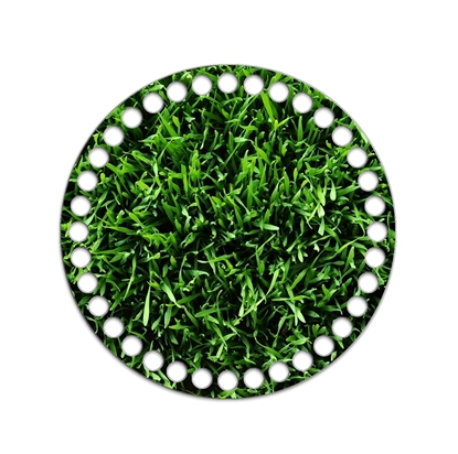 картинка донышко круглое 15см с принтом , глянцевое покрытие, рисунок: трава