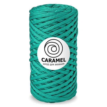 картинка купить дешево шнур полиэфирный Caramel  (Карамель) цвет: морская волна в наличии с доставкой