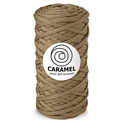 картинка шнур полиэфирный Карамель  (Caramel)  5мм для вязания и макраме, цвет: мускат в наличии недорого