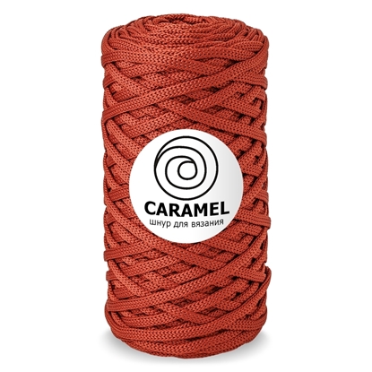 картинка шнур полиэфирный Карамель (Caramel) 5мм цвет папайя лучшее качество и низкая цена