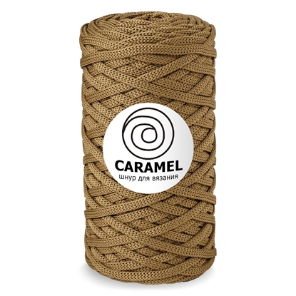 картинка шнур полиэфирный Caramel цвет: песочный , шнур 5 мм в наличии для рукоделия