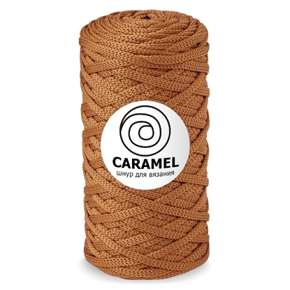 картинка шнур полиэфирный Caramel (Карамель) цвет Хурма в наличии заказать в интернет-магазине недорого