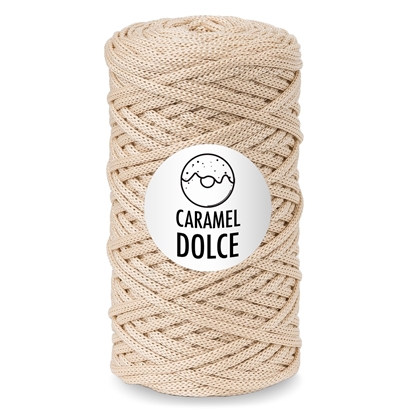 картинка шнур 4мм Caramel Dolce (Карамель Дольче) цвет: Марципан, светлый кремовый, купить в  Москве