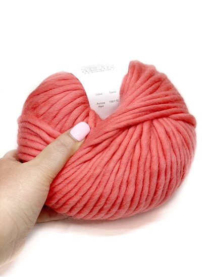 картинка перуанская шерсть для шапок wool&mania Keep Calm This Wool Avrora red